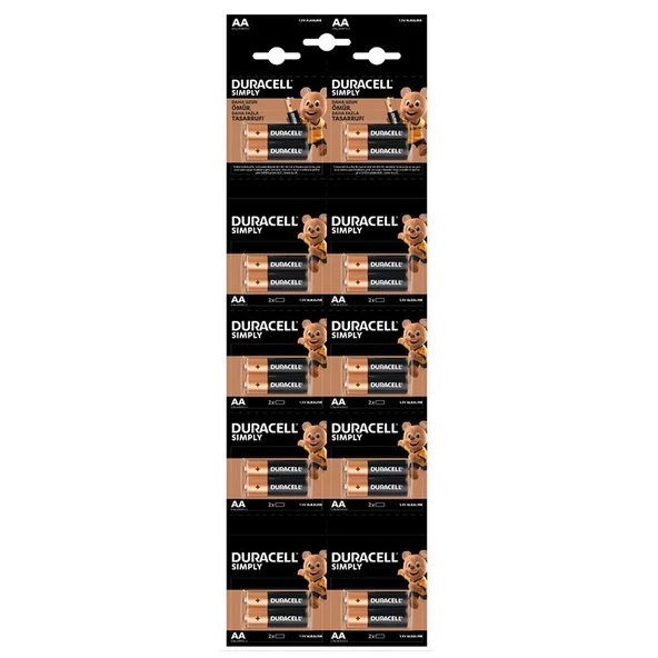 Duracell AA Kalem Pil 20 Adet ürün görseli 1