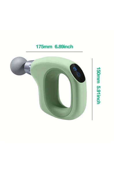 SMAYLİNG 4 Başlıklı Mini Darbeli Titreşimli Profesyonel Masaj Tabancası ve Masaj Aleti 20 W Fascial Gun ürün görseli 1