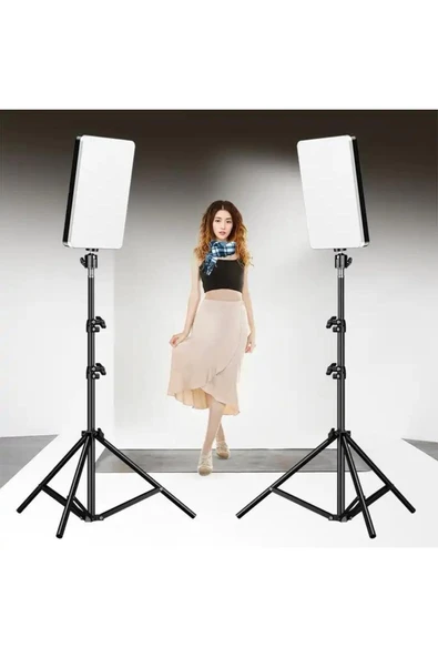 SMAYLİNG Profesyonel Fotoğraf Ve Video Için Çekim Işığı Ring Lıght Stüdyo 10 Inç +2,1 Metre Gölgesiz Lüx ürün görseli 1