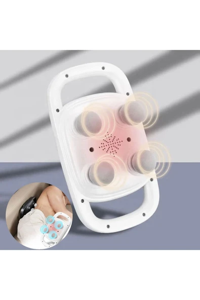 SMAYLİNG 4 Başlıklı Ergonomik Masaj Tabancası Derin Doku Sırt Boyun Masaj Aleti Ağrı Sızı Giderici Sıkılaşma ürün görseli 1
