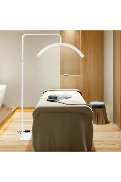 SMAYLİNG Ay Lamba Profesyonel Işık Makeup Klinik Çekim Işığı Ipek Kirpik Estetisyen Tatto Işığı 28 Inç Beyaz ürün görseli 1