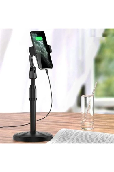 SMAYLİNG 360° Döner Masaüstü Teleskopik Telefon Standı – Çok Fonksiyonlu ve Ayarlanabilir Tutucu ürün görseli 1
