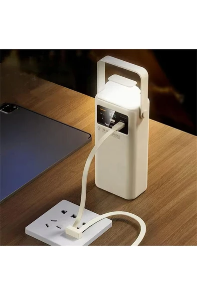 SMAYLİNG 50.000 mAh Ultra Güçlü Powerbank Led Aydınlatmalı Taşıma Askı Hızlı Şarj 22,5w 4xusbMicrolıghtngtypc ürün görseli 1