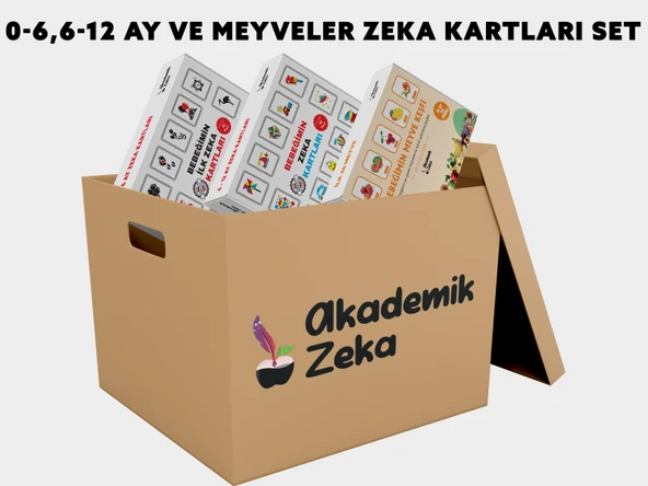 0-6 Ay - 6-12 Ay Ve Meyveler Zeka Kartları ürün görseli 1