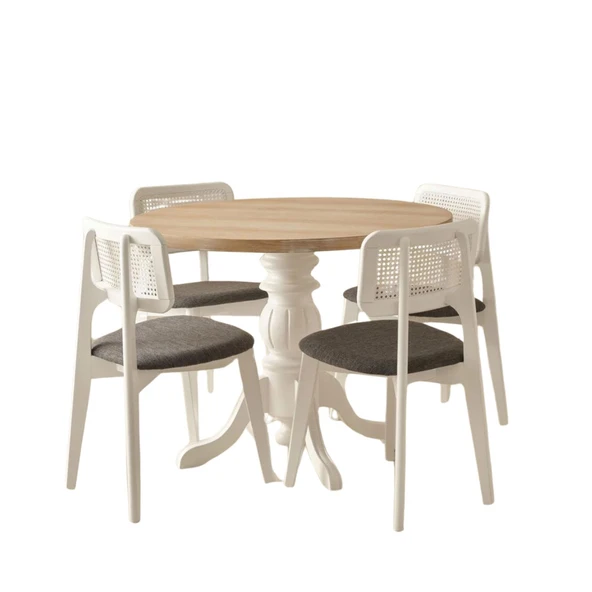 Ravello Baba Ayak Sabit Masa 90x90 - Resim 9