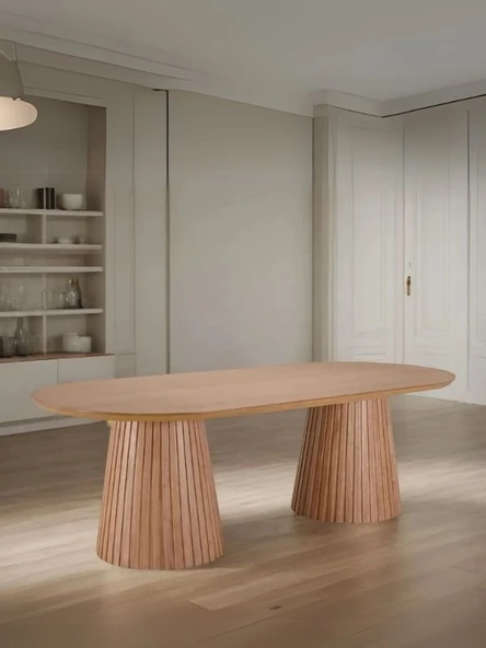 Bohenza Sabit Ahşap Yemek Masası 90x180 ürün görseli 1