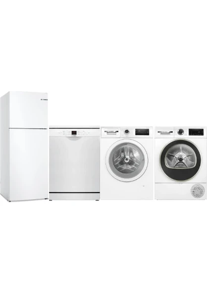 Bosch Ekonomik Beyaz Eşya Seti KDN55NWE0N, WAN24200TR, SMS26DW00T, WQA24201TR ürün görseli 1