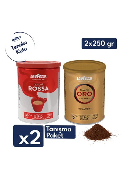 Lavazza Qualita Oro, Qualita Rossa Filtre Kahve 250 gr Teneke Kutu | İkili Avantajlı Paket ürün görseli 1