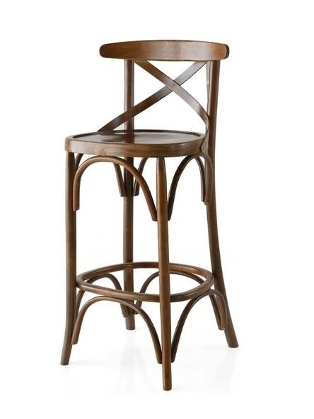 Thonet Ahşap Bar Sandalyesi - Resim 2