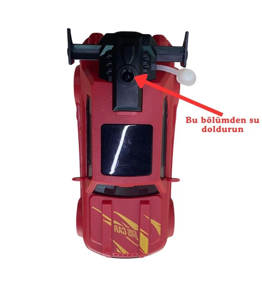 Şarjlı Duman Atan Oyuncak Araba - STUNT SPRAYCAR - Resim 10
