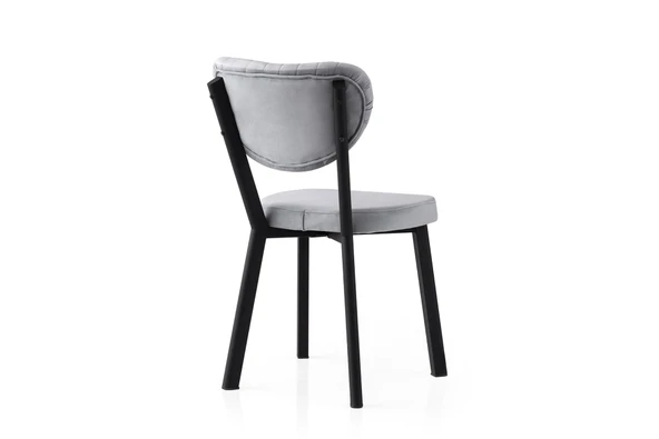 Olivya Sandalye, Siyah Metal - Resim 10