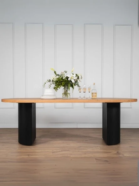 Zeno Oval Bohem Yemek Masası 90x180 ürün görseli 1