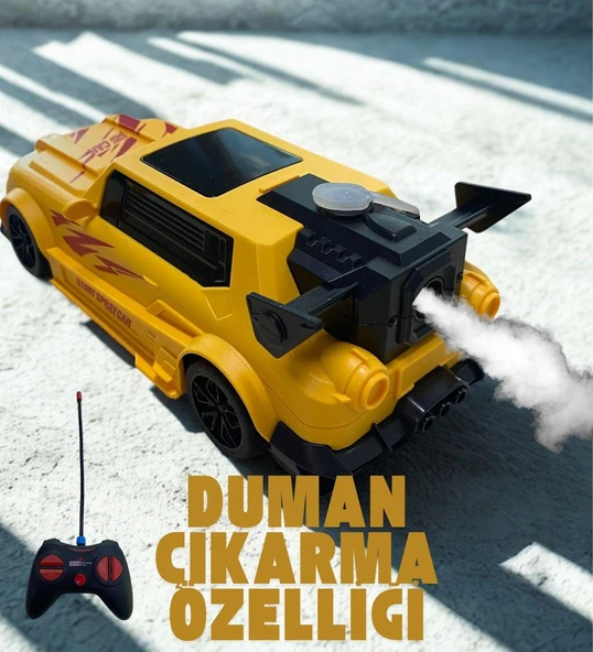 Şarjlı Duman Atan Oyuncak Araba - STUNT SPRAYCAR ürün görseli 1