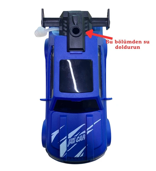 Şarjlı Duman Atan Oyuncak Araba - STUNT SPRAYCAR - Resim 6