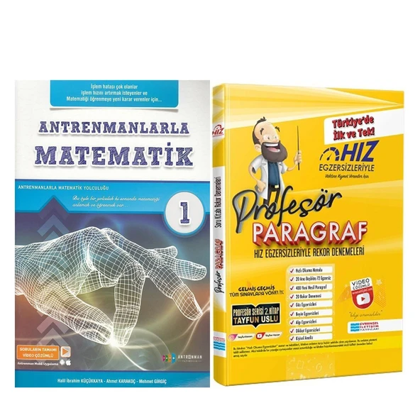 Antrenmanlarla Matematik 1 ve Evrensel Profesör Paragraf Seti 2 Kitap ürün görseli 1