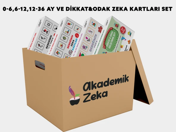 0-6 Ay,0-12 Ay,12-36 Ay Ve Dikkat&odak Geliştirme Zeka Kartları ürün görseli 1