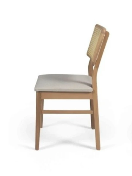 Visby Sedef Natural Ahşap Bohem Sandalye - Resim 10