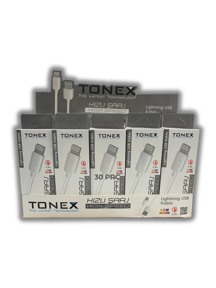 Tonex Usb To Lightning Kablo 30 Adet - MA92 ürün görseli 1