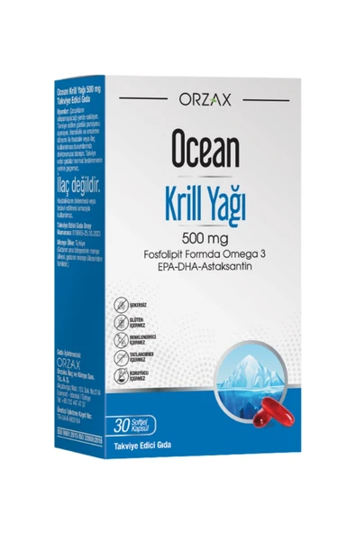 Ocean Krill Oil 500 mg 30 Kapsül ürün görseli 1