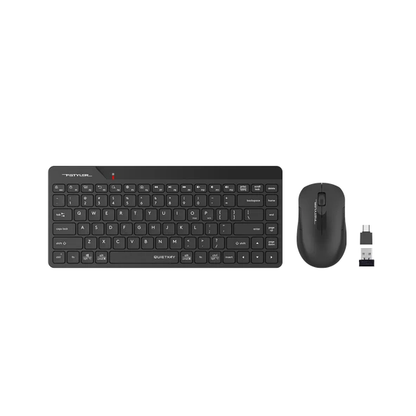 A4TECH  FG2200 AIR2 2.4 SIYAH QMINI FN-MM KABLOSUZ SESSIZ SET ürün görseli 1