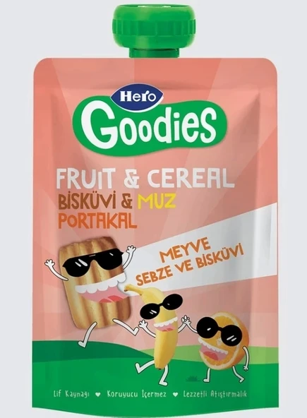 Mey İthalat®   Goodies Muz Portakal Bisküvi Havuç 100 Gr ürün görseli 1