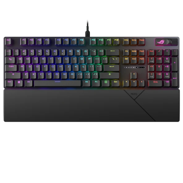 ASUS ROG STRIX SCOPE II 96 WL/RX RED/ABS/TR WIRELESS OYUN KLAVYESI: ÜÇ MODLU BAGLANTI, ROG RX OPTIK ANAHTARLAR, PBT TUS KAPAKLARI, SILIKON YALITIM, EK ROG TUSLARI, BILEK DESTEGI ürün görseli 1