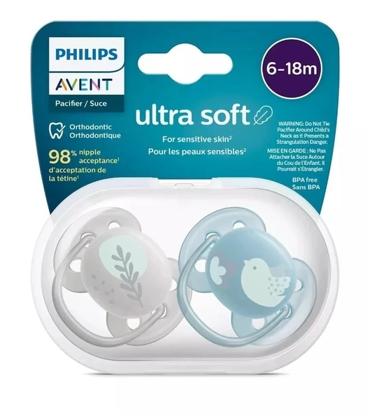 Mey İthalat®   Ultra Yumuşak Emzik 6-18 Ay Erkek ürün görseli 1