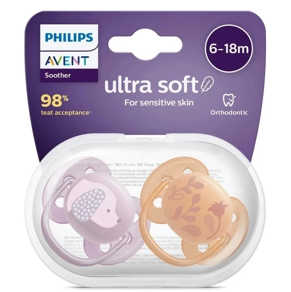Mey İthalat®   Ultra Yumuşak Emzik 6-18 Ay Kız ürün görseli 1