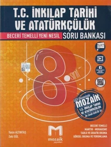 Mozaik 8.Sınıf İnkilap Tarihi Soru Bankası ürün görseli 1