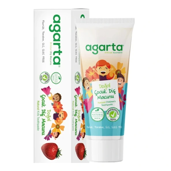 Doğal Çocuk Diş Macunu Çilekli 75 Ml ürün görseli 1