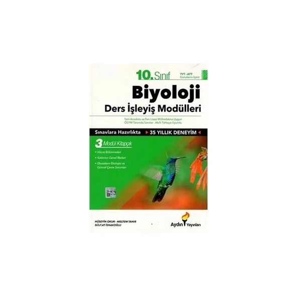 Aydın 10.Sınıf Biyoloji Ders İşleyiş Modülleri ürün görseli 1