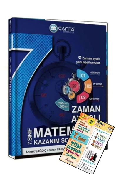 Çanta 7.Sınıf Matematik Etkinlikli Kazanım Sıralı Soru Bankası ürün görseli 1