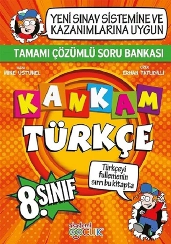 8. Sınıf Türkçe Kankam Çözümlü Soru Bankası Akademi Çocuk ürün görseli 1
