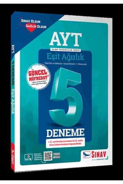 Sınav Ayt Eşit Ağırlık 5 Deneme Sınavı ürün görseli 1