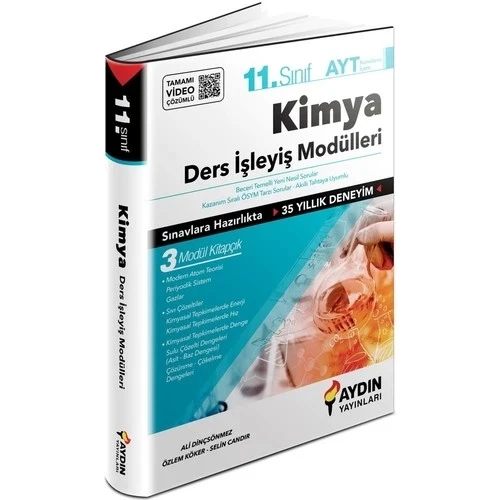 Aydın 11.Sınıf Kimya Ders İşleyiş Modülleri Set Video Çözümlü ürün görseli 1