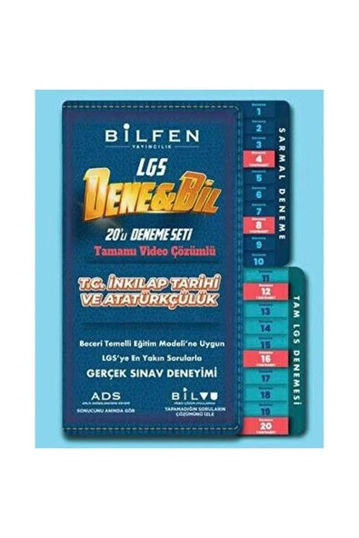 Bilfen 8.Sınıf Denebil İnkilap Tarihi 20 Deneme Seti ürün görseli 1