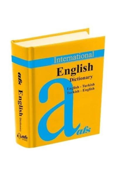 English Dictionary İngilizce Sözlük Afs ürün görseli 1