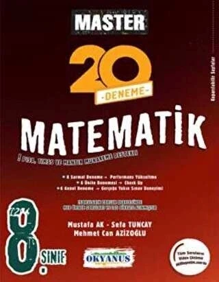 Okyanus 8.Sınıf Matematik Master 20 Deneme ürün görseli 1