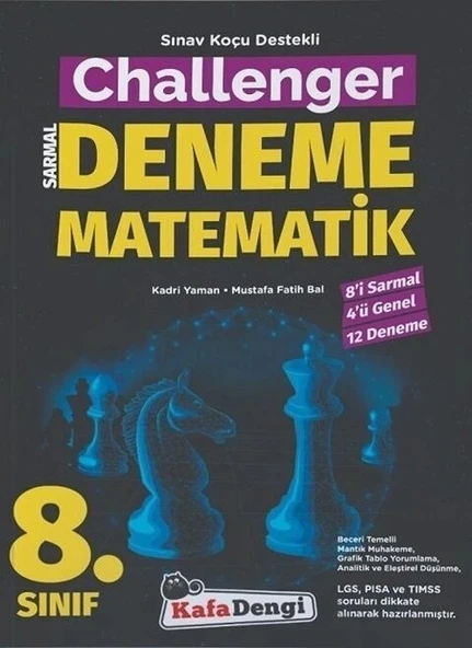 8.Sınıf Matematik Sarmal 12 Deneme Challenger Kafa Dengi ürün görseli 1