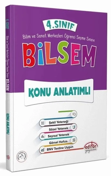 Editör 4.Sınıf Bilsem Konu Anlatım ürün görseli 1