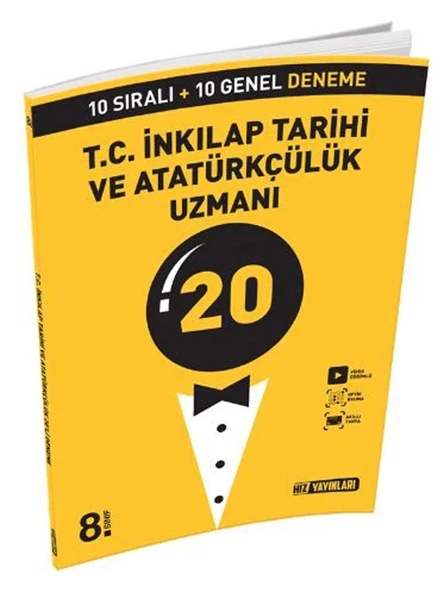Hız 8.Sınıf İnkilap Tarihi Uzmanı 20 Deneme ürün görseli 1