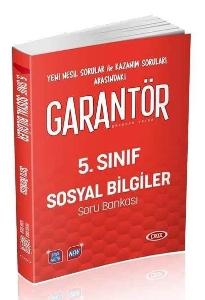 Data 5.Sınıf Sosyal Bilgiler Garantör Soru Bankası ürün görseli 1