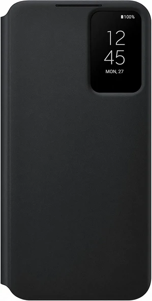 Samsung Galaxy S22+ Plus Akıllı Ekranlı Kılıf Smart View Wallet Case, Siyah ürün görseli 1