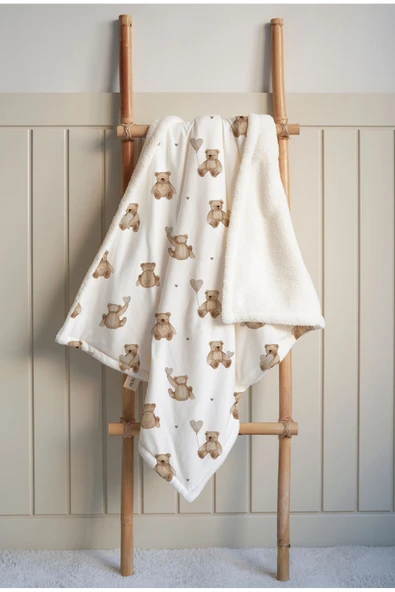NOU Pofuduk Ayılı  Welsoft Battaniye (80x120) - Fluffy Bear ürün görseli 1