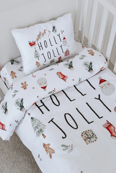 NOU Holly Jolly Yeni Yıl Park Yatak Nevresim Takımı (80x120) ürün görseli 1