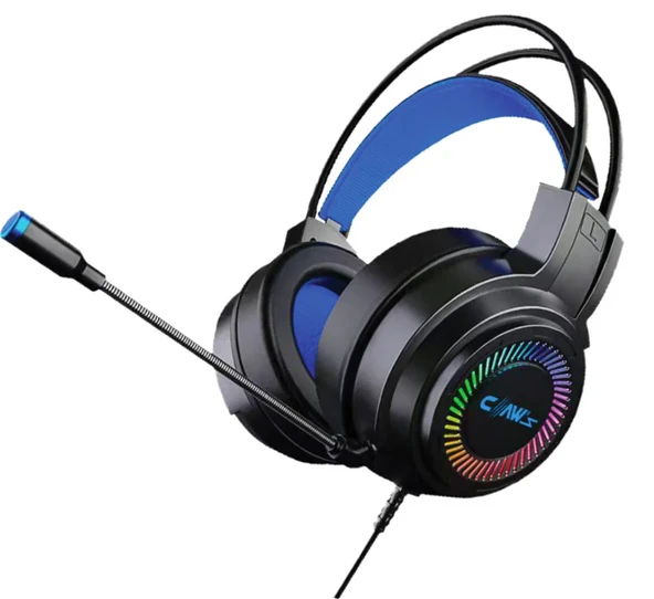 Claw's Noiseee V1 Rgb Spectrum 7.1 Surround Ses - Ai ile Gürültü Engelleyen Mikrofon - USB Örgü Kablolu Gaming Oyuncu Kulaklığı - Siyah ürün görseli 1