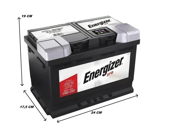 Energizer 12 Volt 60 Ah Amper Efb Varta Üretimi - Resim 2