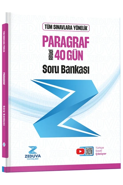 Zeduva Yayınları Türkçe Saati 40 Gün Ritüel Paragraf Soru Bankası ürün görseli 1