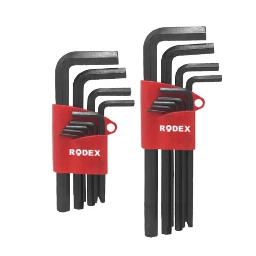 Rodex 9'lu Alyan Seti Hex Tip Uzun AL102T ürün görseli 1