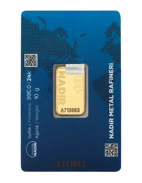 NadirGold 10 Gr Külçe Altın - Resim 2